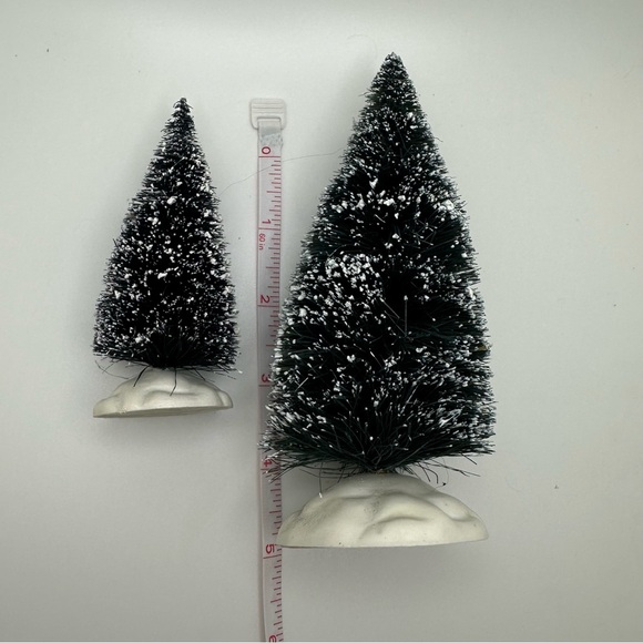 🌲 Vintage Bottle Brush Trees, set of four +FREE GIFT! - Picture 3 of 4